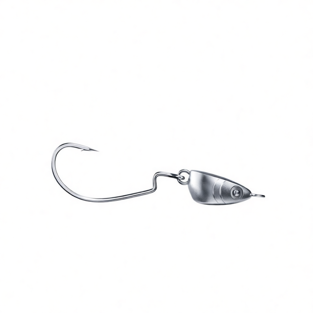 Fishing Hook Weedless - Testine Jig con Amo Anti-Strappo e