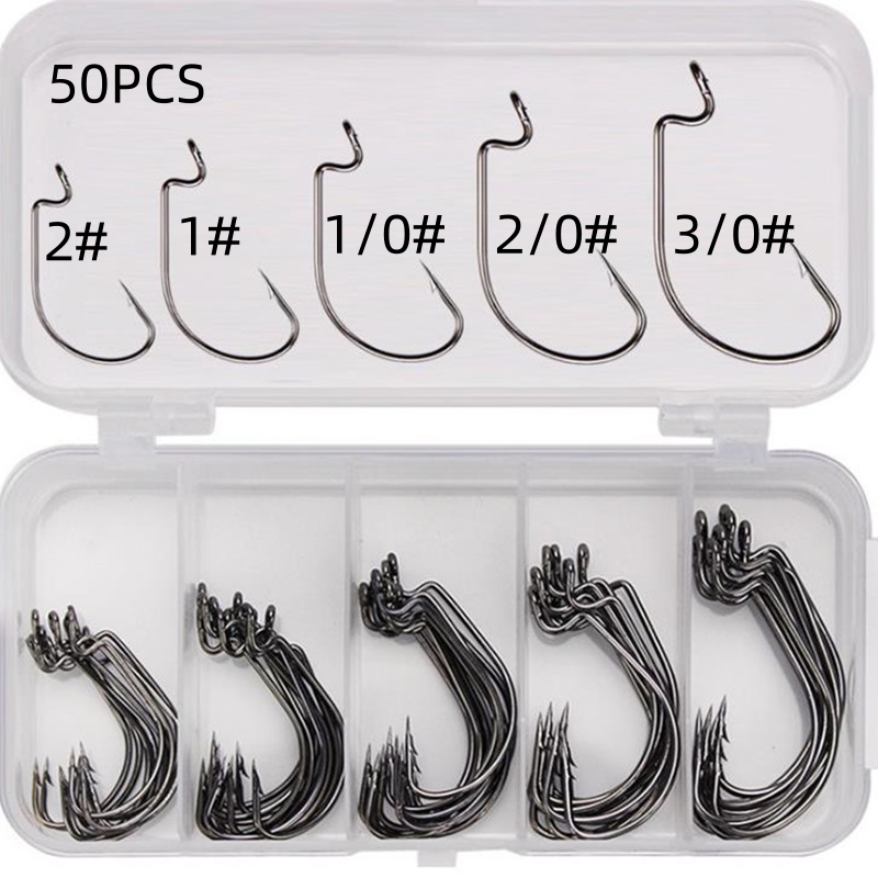 Fishing Hook Box - 50 Pezzi/Scatola Ami da Pesca in