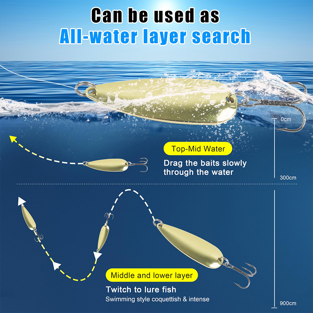 5 pezzi cucchiai da pesca esch - Fishing Hook Treble recensione e prezzo