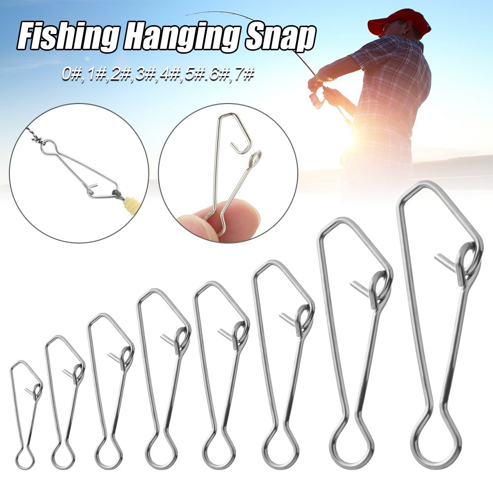 50 pz/pacco Fast Clip Lock Fis - Fishing Hook Stainless Steel recensione e prezzo