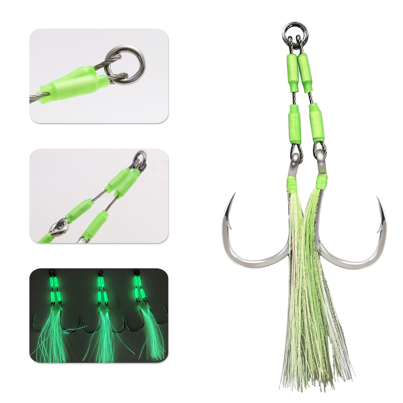 ZYZHE 1/3/5 pezzi Amo da jiggi - Fishing Hook Barbless recensione e prezzo