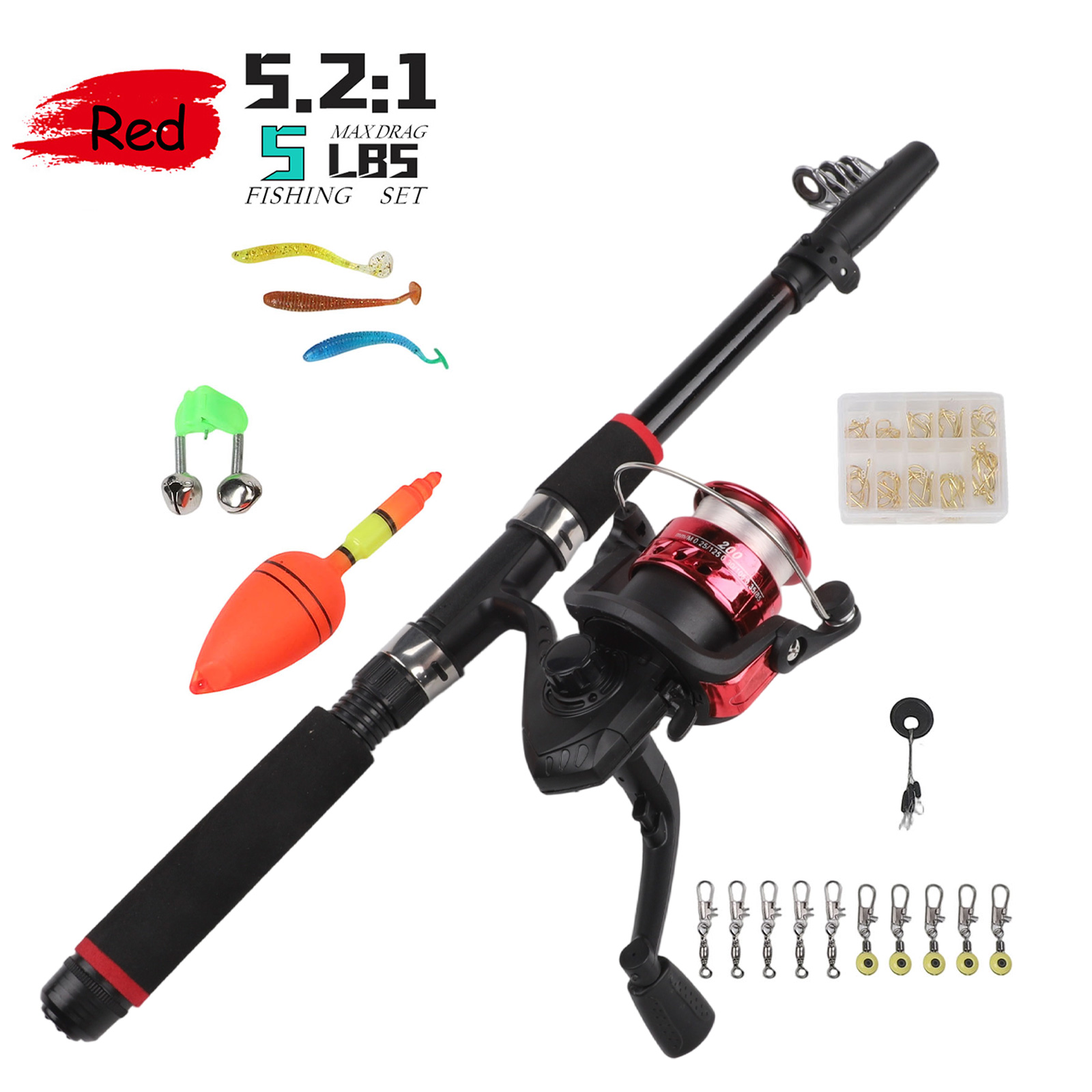 Set di canne da pesca Canna da - Fishing Hook Box recensione e prezzo